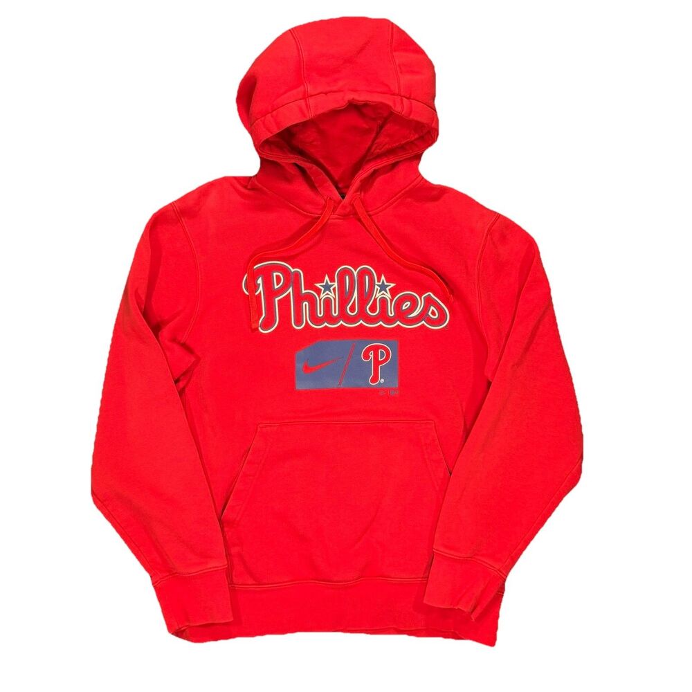 Philadelphia Phillies Nike Hoodie Sweatshirt Men's Medium Authentic Pullover MLB